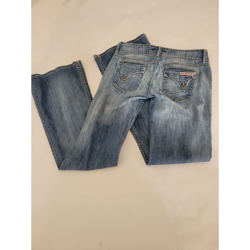 Hudson Bootcut Lowrise Jeans Made in USA Medium 27 Flap Back Pockets W579DHA